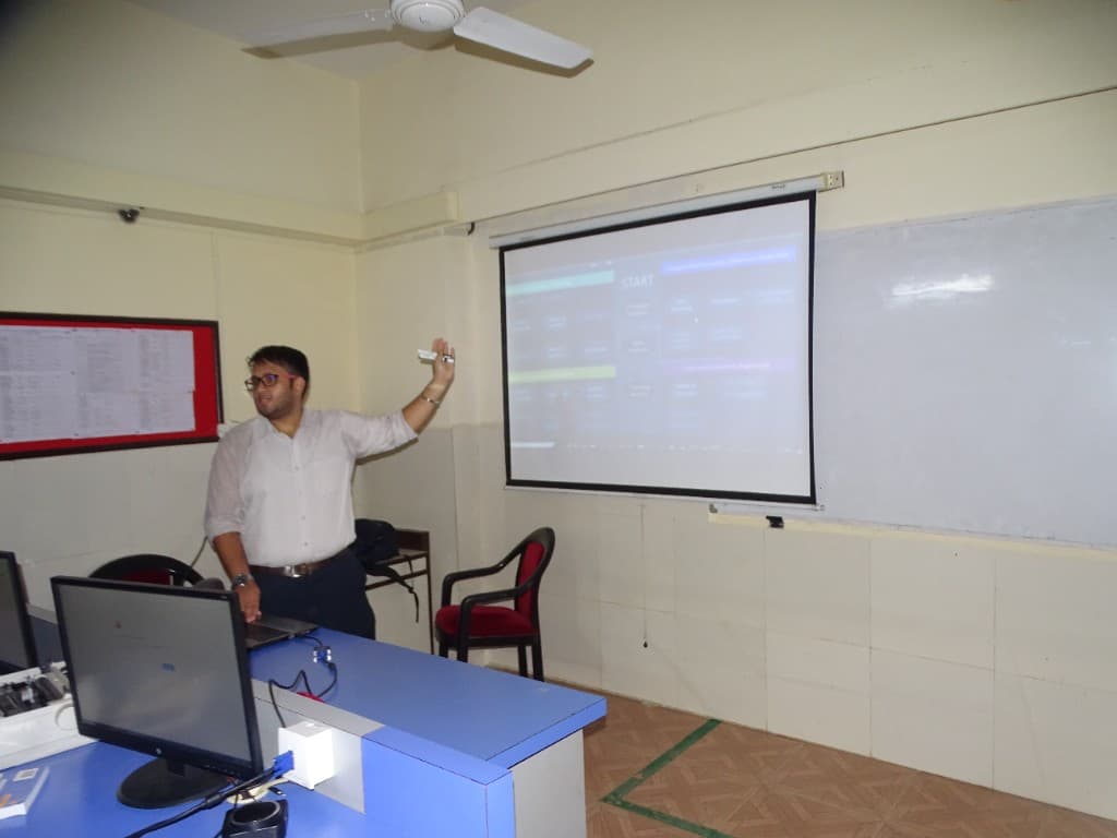 Lokesh Singh leading a data science workshop